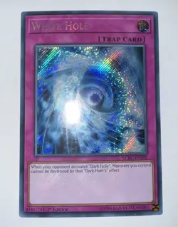 Yugioh LCKC-EN102 WHITE HOLE SECRET RARE 1ST EDITION (NM) - Image 1