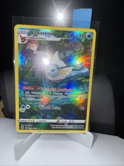 Vaporeon Brilliant Stars Trainer Gallery Ultra Rare Holo Card TG02/TG30 - Image 1