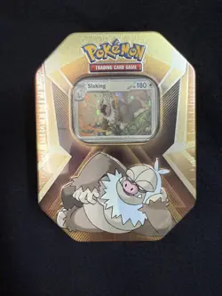Pokemon TCG: Slaking Triple Whammy Collector Tin (3 Card Packs) Factory Sealed - Image 1