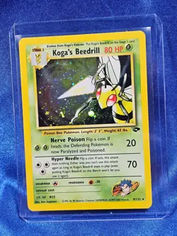 Koga's Beedrill Gym Challenge Holo Rare 9/132 LP Pokemon Card - Image 1