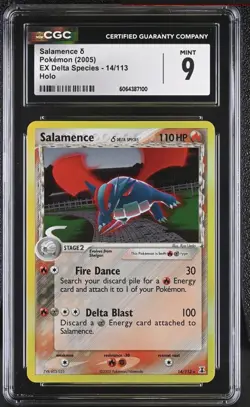 Pokemon TCG Salamence Delta Species EX Holo Rare Card 14/113 Cgc Psa - Image 1