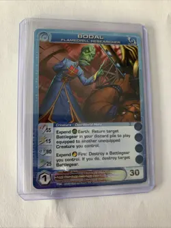 Chaotic Card : (2/5 Max) Bodal Flamedrill Researcher Fire & Stone Super Rare - Image 1