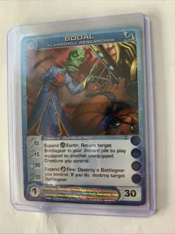 Chaotic Card : (2/5 Max) Bodal Flamedrill Researcher Fire & Stone Super Rare - Image 2