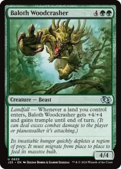 Baloth Woodcrasher - Light Play MTG Foundations Jumpstart - Image 1