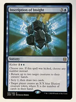 Inscription of Insight Zendikar Rising Non-Foil Regular MTG - Image 1
