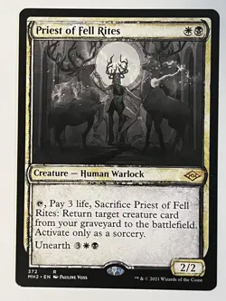 Priest of Fell Rites (Showcase) Modern Horizons 2 Non-Foil Regular MTG - Image 1