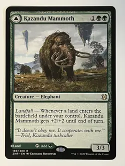 Kazandu Mammoth Zendikar Rising Non-Foil Regular MTG - Image 1