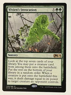 Vivien's Invocation Core Set 2019 Non-Foil Regular MTG - Image 1