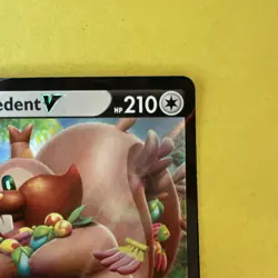 Pokemon Fusion Strike GREEDENT V Ultra Rare Single Card 217/264 - Image 3