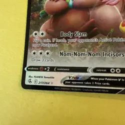 Pokemon Fusion Strike GREEDENT V Ultra Rare Single Card 217/264 - Image 5
