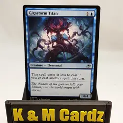 MTG - Edge of Eternities - Gigastorm Titan - 0057 - NM - Playset x4 - Image 1