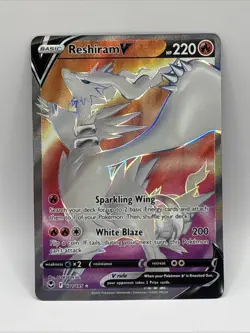 2022 Pokemon Sword & Shield: Silver Tempest Reshiram V Full Art #172/195 NM - Image 1