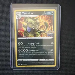 Tyranitar Pokemon Go Holo Rare Pokemon TCG 043/078 Sword & Shield - Image 1