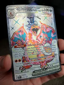 Pokemon TCG Charizard ex 215/197 Obsidian Flames Full Art Ultra Rare - NM/M - Image 3