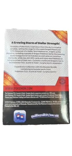 Pokemon TCG Surging Sparks Booster Bundle (6 Packs) Factory Sealed! - Image 2
