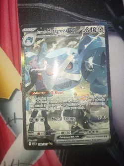 Pokemon Steven's Metagross EX Full Art Holo Rare ASC 289/217 340 HP - Image 1