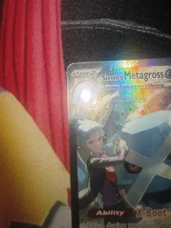 Pokemon Steven's Metagross EX Full Art Holo Rare ASC 289/217 340 HP - Image 2