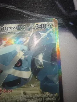 Pokemon Steven's Metagross EX Full Art Holo Rare ASC 289/217 340 HP - Image 3