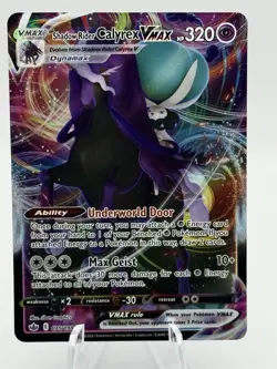 2021 Pokemon SWSH Chilling Reign Shadow Rider Calyrex VM #075/198 - Image 1