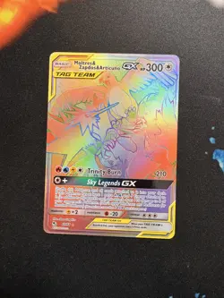 Pokemon TCG Moltres & Zapdos & Articuno GX S&M Hidden Fates 69/68 - Image 1