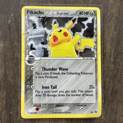 Pokemon Pikachu TCG Delta Species 035 Promo Holo Black Star - Image 1