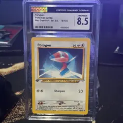 Pokemon TCG Neo Destiny 1st Edition Porygon 78/105 CGC 8.5 LOW POP!! 37 - Image 1