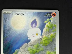 2025 Pokemon White Flare Litwick IR Holo 101/086 Illustration Rare - Image 3