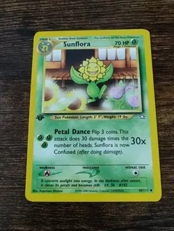 Pokemon Neo Genesis 1st Edition Sunflora 50/111 Non Holo NM-MINT - Image 1
