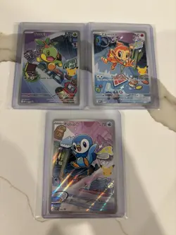 Pokemon First Partner Starters Series 1 Sinnoh Set -Turtwig Chimchar Piplup NM/M - Image 1