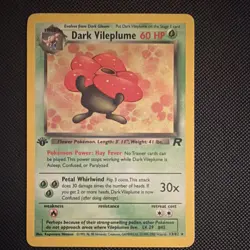 Pokemon TCG 1st edition Dark Vileplume Team Rocket 13/82 Holo Rare 2000 - Image 3
