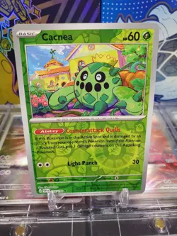 Cacnea 005/198 Reverse Holo Common NM Pokemon TCG Scarlet & Violet Base Set - Image 1