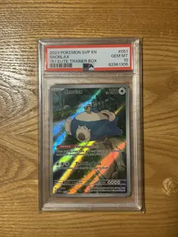 Pokemon Snorlax 151 ETB Illustration Rare Promo SVP en 051 PSA 10 Gem Mint - Image 1