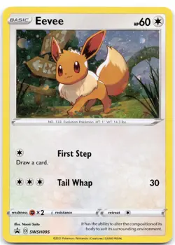 Eevee SWSH095 Holo Sword & Shield Promo LP - Image 1