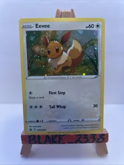 Pokemon TCG Pokemon Eevee Eevee Black Star Promo Holo SWSH095 - Image 1