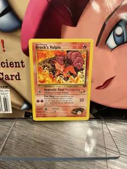 Pokemon Brock's Vulpix W Stamped WoTC Promo 37/132 - Image 1