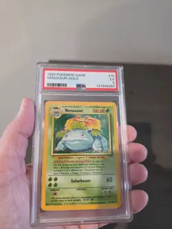 Pokemon 1999 Venusaur Holo Rare Base Set #15 PSA 5 - Image 1