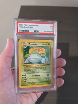 Pokemon 1999 Venusaur Holo Rare Base Set #15 PSA 5 - Image 2