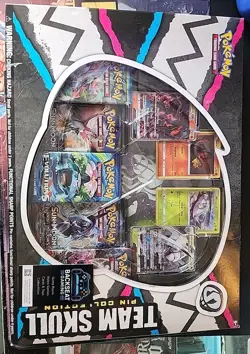 Pokemon TCG Team Skull Pin Collection Box - Image 1