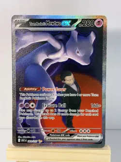 Pokemon TCG Team Rockets Mewtwo EX 281/217 Ascended Heroes SIR - Image 1