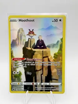 Pokemon Hoothoot TG12/TG30 Astral Radiance Ultra Rare Holo Basic 50 HP Ability - Image 1