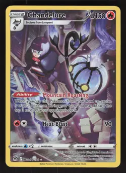 Chandelure TG04/TG30 Pokemon TCG Lost Origin Trainer Gallery LP - Image 1