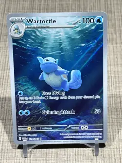 Pokemon TCG Wartortle 171/165 Scarlet & Violet 151 Holo Illustration Rare NM - Image 1