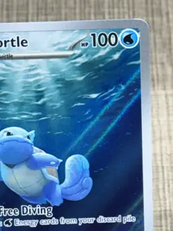 Pokemon TCG Wartortle 171/165 Scarlet & Violet 151 Holo Illustration Rare NM - Image 3