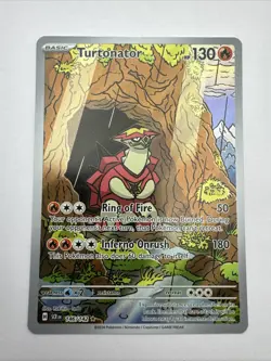 Turtonator 146/142 Sv07: Stellar Crown Holo Pokemon TCG Illustration Rare - Image 1