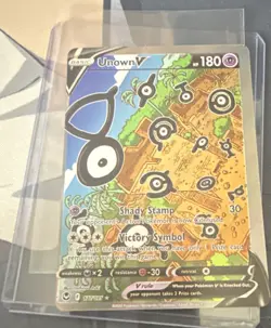 Pokemon Unown V Full Art Ultra Rare Holo 177/195 Silver Tempest 180 HP - Image 1