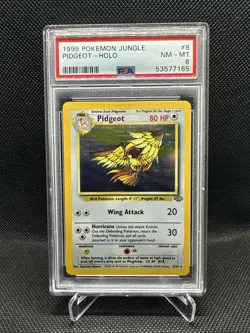 Pokemon TCG Pidgeot Jungle 8/64 Holo Unlimited Holo Rare - Image 1