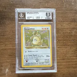 Pokemon Kangaskhan 5/64 Jungle Unlimited Holo Rare BGS 8.5 1999 Graded Card - Image 1