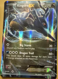 Pokemon Kingdra EX Promo Holo Jumbo Cards 073/124 Basic 170HP English - Image 1