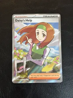 Pokemon TCG Daisy's Help Scarlet & Violet Trainer Holo Ultra Rare Card 195/165 - Image 1