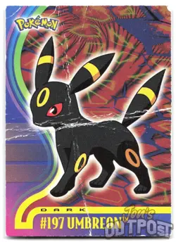 Umbreon #7 Topps Johto League Champions Trading Cards Pokemon DMG - Image 1
